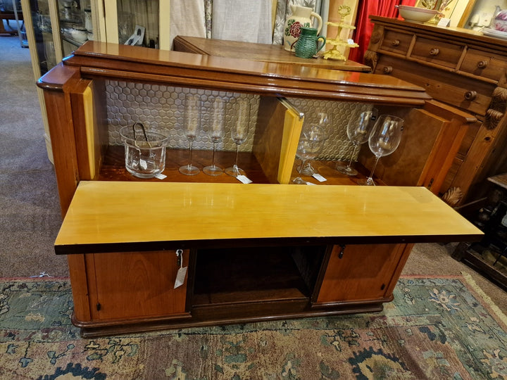 Stunning Walnut Drinks Cabinet