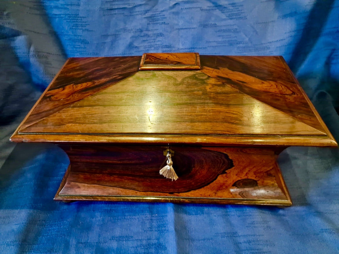 Exceptional George IV Rosewood Tea Caddy