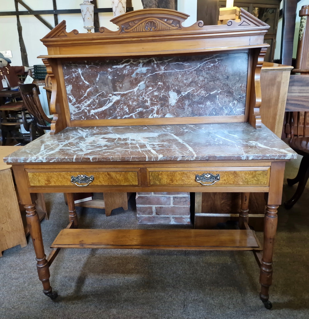 Victorian Walnut Washstand