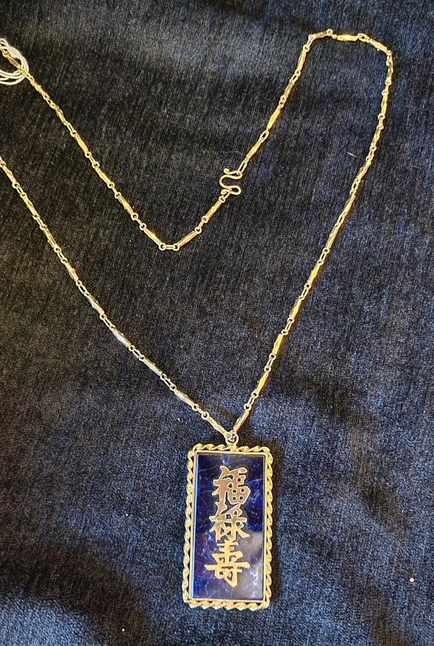 Eastern Style Pendent With Real Stone