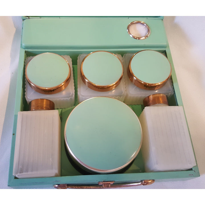 Vintage Enamel Laddies Vanity Case