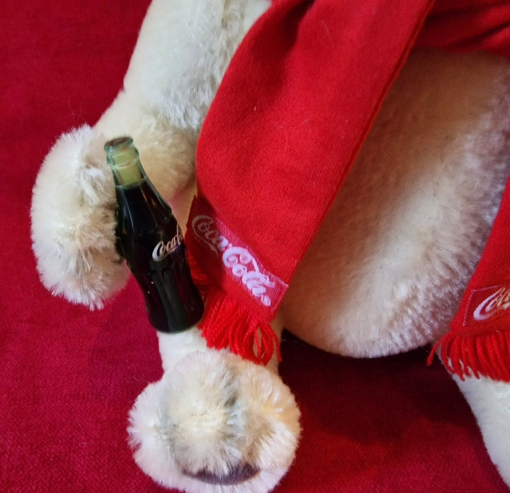 Steiff Large Mohair Coca Cola Polar Bear