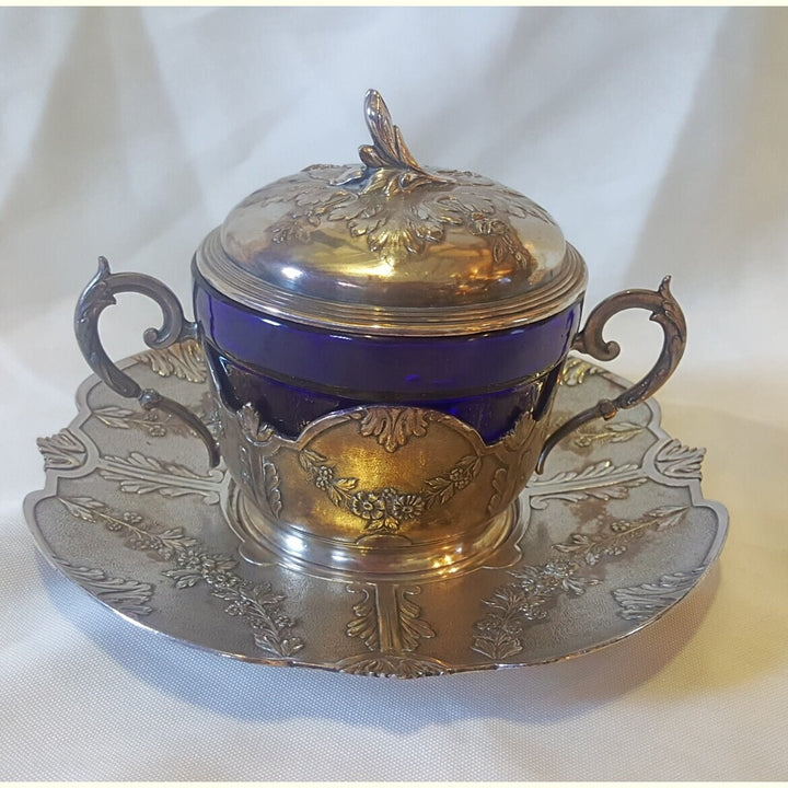 French Pewter Sugar Bowl