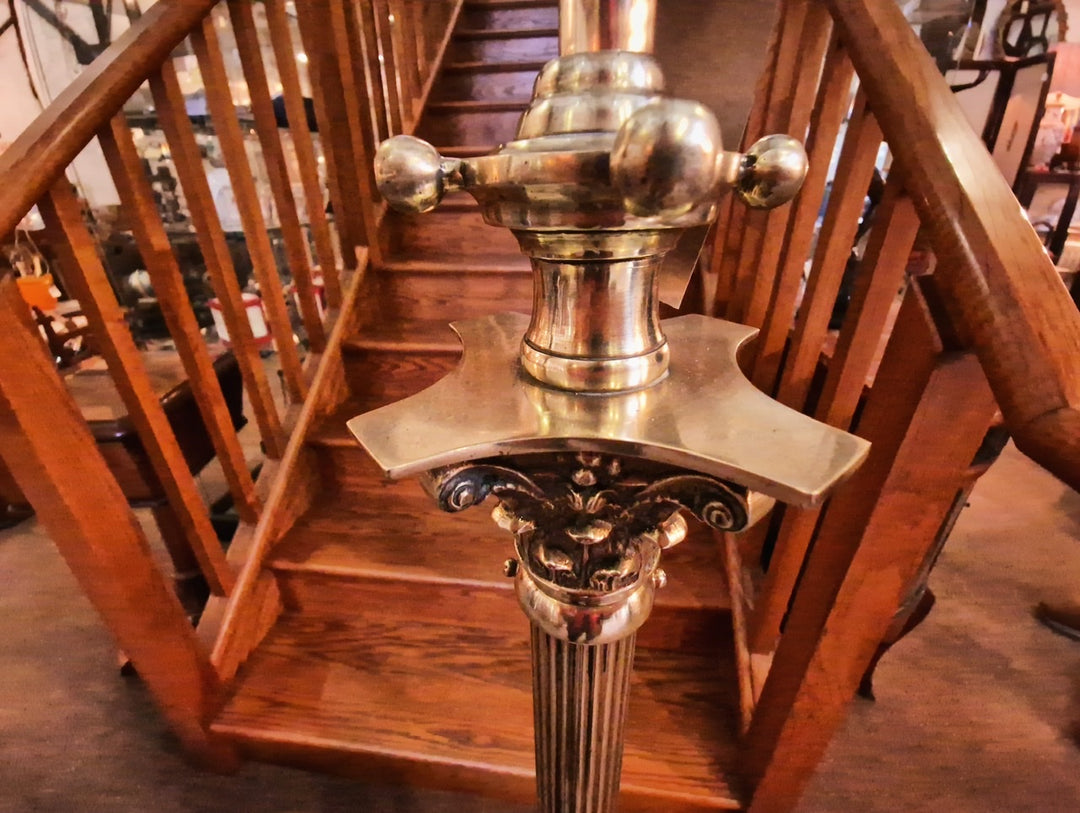 Antique Brass Standard Lamp