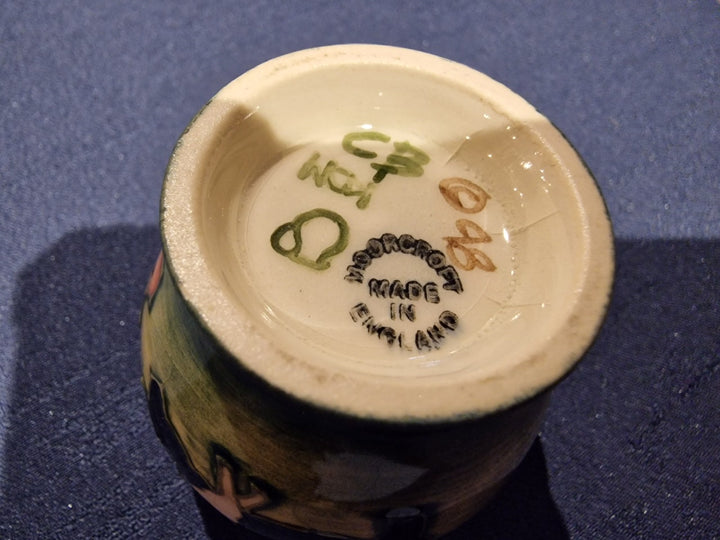 Six Moorcroft Farmyard Animal Egg Cups