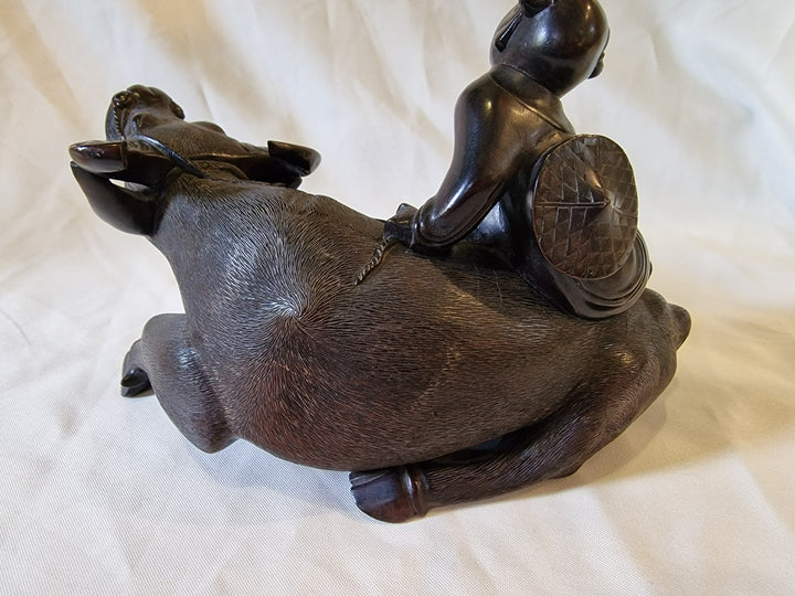 19 century Chinese Carved Hardwood Figure