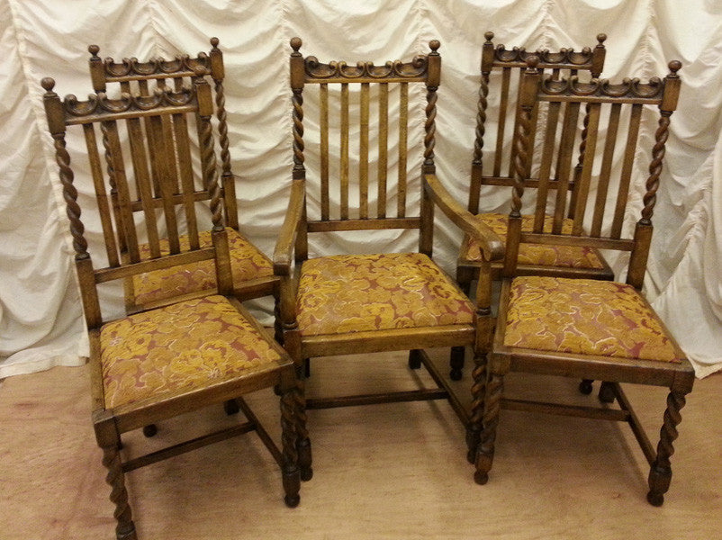 Tudor Style Oak Chairs