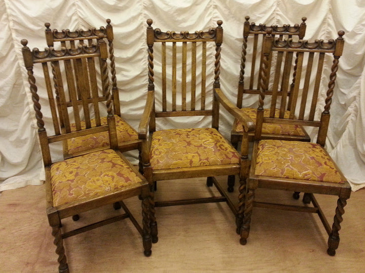 Tudor Style Oak Chairs