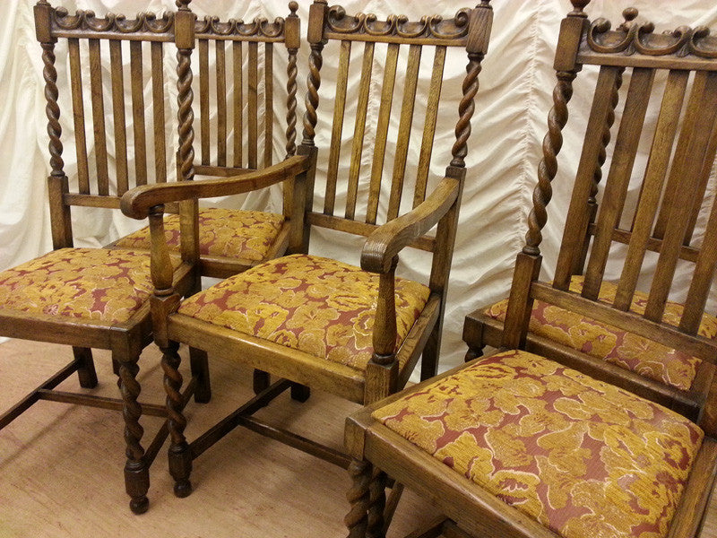 Tudor Style Oak Chairs